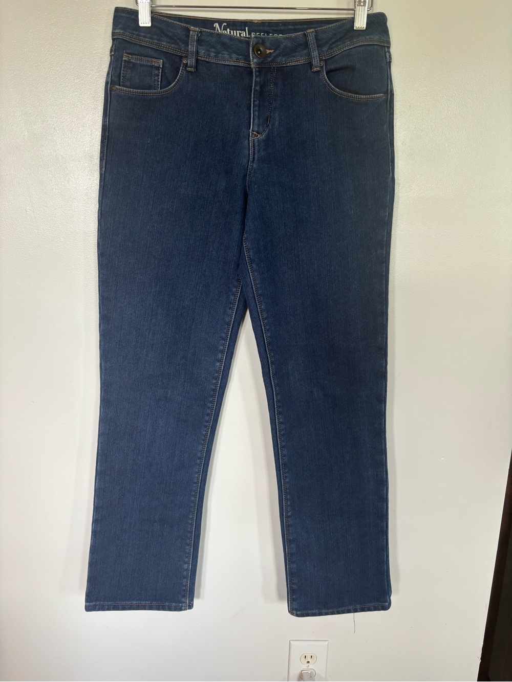 Natural Reflections Dark Blue Women’s flannel lined jeans